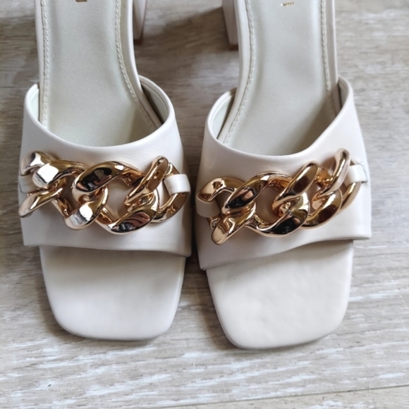 Madden Girl Golden-C Block Heel Slip On Sandals - Picture 4 of 10